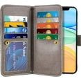 thumbnail image 2 of 2-in-1 Case for iPhone 11 Case Wallet Credit Card Holder ID Slot Detachable Hybrid Protective Slim Hard Shell Magnetic PU Leather Folio Pocket Flip Cover for iPhone 11 6.1 inch Mandala Grey, 2 of 8