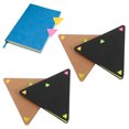 thumbnail image 3 of Miangastore 4 Sets Of Triangle Sticky Notepad: Pet Waterproof Memo Pads Students Stationery- Colorful Tearable Note Pads For Office School Study, 3 of 8