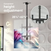 ONKRON Ceiling TV Mount for 32”-80” Flat/Curved Screens up to 150 lbs – Tilting Swiveling max 600x400 VESA