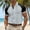 Gray Golf Shirts, variant on JOANKDMI Golf Shirts for Men Short Sleeve Contrast Raglan Sleeve Color Block Athletic Tees Moisture Wicking Casual Button Tops Breathable Tennis Pullover S-5XL