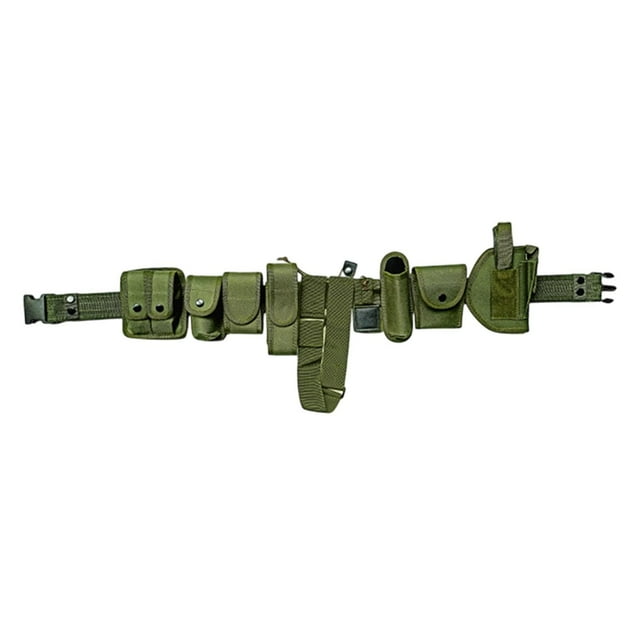 Bolso de cinturón de servicio Paquete de cintura liviana para entusiastas de la policía Verde