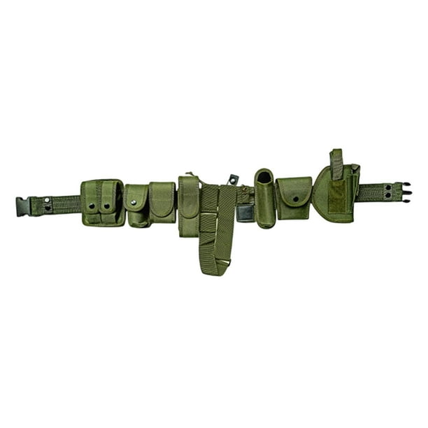 Bolsa de cinturón de servicio Bolsa de herramienta de cintura práctica Bolsa de cintura con cintura de tela Oxford para entusiastas de la seguridad Verde