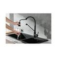 thumbnail image 6 of Elegant Lighting Yara Single Handle Pull Down Sprayer Kitchen Faucet In Matte Black, 6 of 6