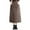 Coffee, variant on KHONTS Women's Elastic Waist Quilted Skirt Winter Warm Padded Quilted Midi Long Puffer Insulated Skirt with Pockets XL