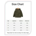 thumbnail image 2 of 4T Toddler Baby Boys Clothes Baby Boys Jacket 4T Baby Boys Long Sleeve Hooded Fall Winter Coat Green, 2 of 7