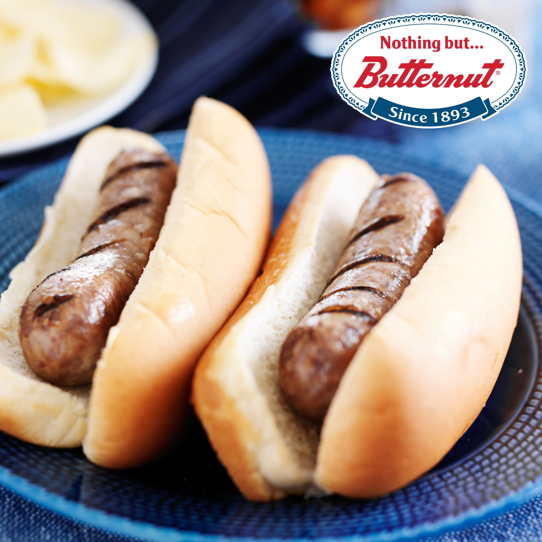 Butternut White Hot Dog Buns, 12 oz, 8 Count