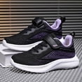 thumbnail image 6 of Girls Running Shoes with Arch Support Lightweight Slip On Sneakers Non Slip Athletic Training Volleyball Shoes Black, 6 of 6