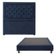 thumbnail image 1 of Box Base Cama Individual + Cabecera Mary Azul Marino, 1 of 7