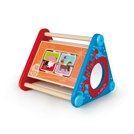Hape Early Explorer Take Along Activity Toy Box 5-Sided Puzzle Toy Mix & Match Toddler & Baby