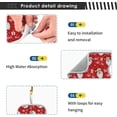 thumbnail image 4 of Coolnut Red Christmas Head Kitchen Sink Splash Guard 2 Packs Faucet Absorbent Mats Hohoho Faucet Handle Drip Catcher Quickly Drying Mat for Kitchen Counter Bathroom, 23.6"x5.5", 4 of 7
