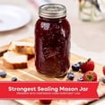 thumbnail image 5 of 4ct Americana Quart Regular Mouth Mason Jar with Band and Lid, 5 of 7