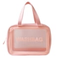 thumbnail image 1 of Bolsa de lavado impermeable para viajes, bolsa de almacenamiento portátil de PVC para separación de ropa seca y húmeda, bolsa de cosméticos impermeable, 1 of 4