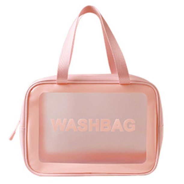 Bolsa de lavado impermeable para viajes, bolsa de almacenamiento portátil de PVC para separación de ropa seca y húmeda, bolsa de cosméticos impermeable