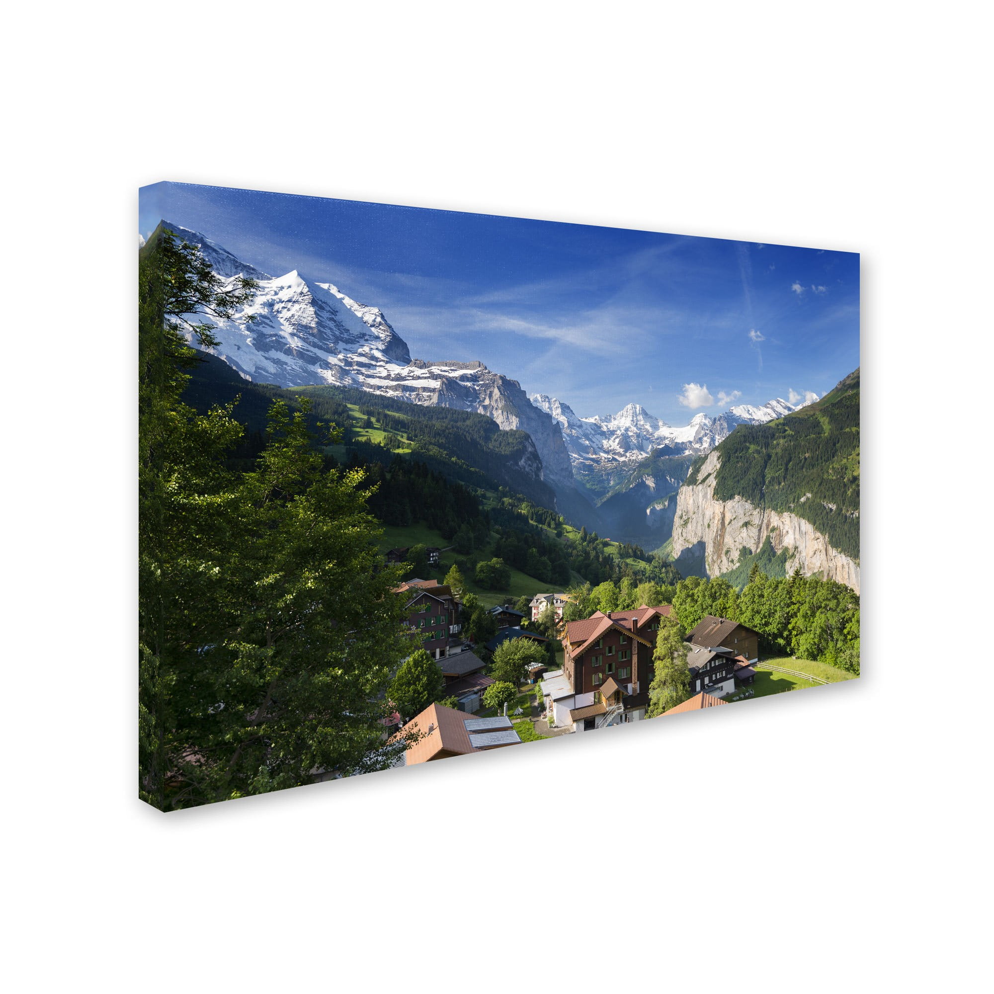 Trademark Fine Art "A New Day in the Swiss Alps" Canvas Art by Philippe Sainte-Laudy