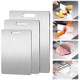 thumbnail image 7 of New Titanium Cutting Boards - 100% Pure Titanium Cutting Boards for Kitchen - Cutting Edge Hygiene & Durability, Double Sided Medical-grade Titanium Cutting Mat from Japan (13 x 9 in), 7 of 7