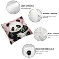 thumbnail image 6 of Cute Cartoon Panda Animals Pillowcase King  Pillow Cover Protector Pillow Sham Case with Zipper, 6 of 7