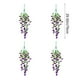 thumbnail image 3 of Flores Artificiales Moradas Colgantes, 4 Unidades | Enredaderas de Plástico de 76 Cm para Decoración Del Hogar y Bodas, 3 of 6