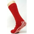 thumbnail image 3 of 12 Pairs Bariatric Slipper Socks XXXL – Non-Slip Hospital Grip Socks for Men & Women – Anti-Skid Socks with Tread Bottom – Red, 3 of 3