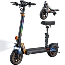 Ruitoo Electric Scooter Adults, 31 MPH Top Speed & 34 Miles Long Range Escooter, 10" Off-Road Pneumatic Tire Scooters for Adults with Cruise Control, Dual Suspensions, Foldable E-Scooter
