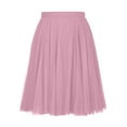 thumbnail image 4 of Women Skirts Knee Length Tulle Skirt High Waist A-line Pleated Princess Skirts Evening Gown Prom Wedding Skirt, 4 of 7