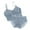 Blue Everyday bra for women, variant on ATOYSOY Plus Size Underwear Sets Padded Everyday Bra Wireless Underpants Briefs Breathable Push Up Underwear Workout Thin Lightly Girls Teens Floral Lace Comfy Bra Black
