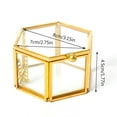 thumbnail image 3 of Creative Empty Geometrical Glass Jewelry Box Jewelry Organize Holder Rings Box Jewelry Storage Wedding Gift for Women, 3 of 9
