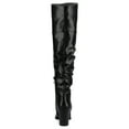 thumbnail image 3 of Journee Womens Kaison Wide Calf Stacked Heel Over The Knee Boots, Widths Available, 3 of 9