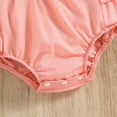 thumbnail image 5 of Gibobby Ropa Para Bebe acanalado con y estampado de corazón de manga larga con volantes para niñas pequeñas, monos para recién nacidos, trajes con diademas(Rosa, 3-6 Meses), 5 of 5
