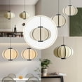 thumbnail image 4 of Arturesthome Japanese Wabi-sabi Fabric Chandelier Creative Dining Room Lantern Pendant Light, 4 of 16