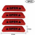 thumbnail image 3 of 4pcs Automotive Fluorescent Open Strips,,Reflective Waterproof Attributes Stickers Night Driving Safety, 3 of 5