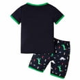 thumbnail image 4 of Gubotare Boy Pajamas Pajamas For Boys Fun Baseball Short Sleeves 2-Piece PJs Set Kid Comfy Sleepwear Size 5-6T (Navy,5-6 Years), 4 of 5