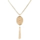 thumbnail image 1 of Collar de mujer, colgante elegante para chica, colgantes creativos con borlas, accesorio de moda, collares con borlas para decoración diaria Ropa, zapatos y accesorios Miscelánea dorado, ovalado, 1 of 6