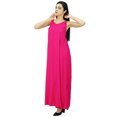 thumbnail image 4 of Bimba Robe Maxi à Bretelles Spaghetti Unie pour Femmes pour l'Été Plage Robe d'Été, 4 of 9