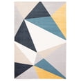 thumbnail image 1 of Aqua Gemma Blue/Ivory Polyester Rug 5'0" x 7'0", 1 of 7