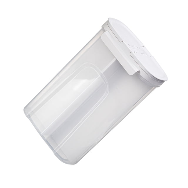 Contenedor de almacenamiento de cereales Wosthever ajustable Blanco