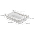 thumbnail image 3 of Egg Storage Box PET ABS Fridge Sliding Fruit Vegetable for Organizing Eggs ABS Organisers Food Container Holder Multifunction Refrigerator Drawer, 3 of 6