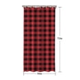 thumbnail image 5 of Red and White Checkered Pattern Shower Curtain 36"x72" ,Bathroom Decorative Shower Curtains Set with 12 Hooks,Modern Waterproof Washable Shower Curtain, 5 of 6