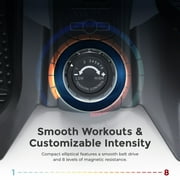 Sunny Health & Fitness SMART Portable Magnetic Under Desk Elliptical Trainer with Free SunnyFit® App