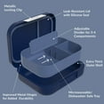 thumbnail image 6 of Bentgo Modern - Adult & Teen Bento Lunch Box; 3-4 Compartments, Leak-Resistant, 5.5 Cup Capacity/44 fl oz, Improved Locking Clips, Reusable, BPA-Free, Dishwasher/Microwave Safe Tray (Navy), 6 of 9