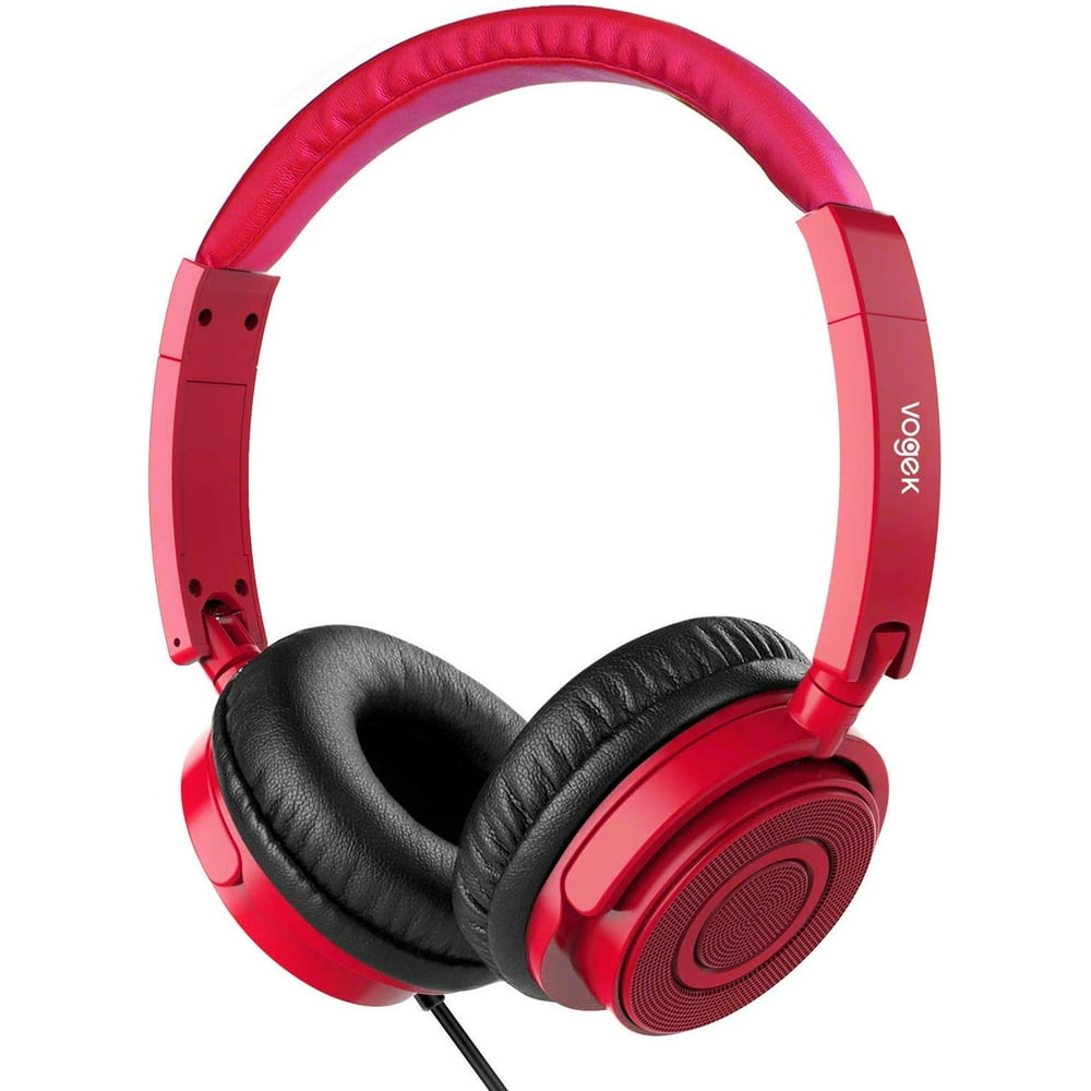 On Ear Headphones with Mic, Vogek Lightweight Portable FoldFlat Stereo