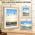 22x28 Picture Frame Set Of 2 Wood With Real Glwide Border - Walmart.com