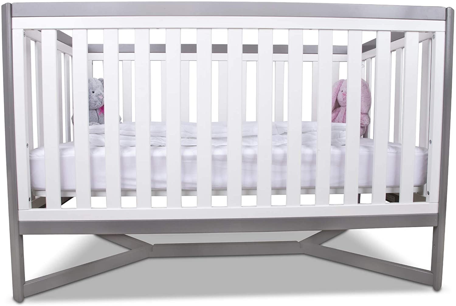 Polyfill Toddler Comforter for Crib & Bed, Lightweight and Breathable, Baby Quilt Blanket (36x51) White