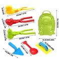 thumbnail image 3 of C 7 Piece Snow Clip Toy Kit For Children Winter Fun With Various Molds For Snow Sand Building And Imaginative Play, 3 of 8