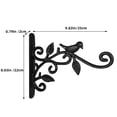 thumbnail image 2 of ADDHAT 1Jgo Soporte Colgante Para Macetas De Jardín Negro Resistente Para Pared, 2 of 8
