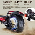 thumbnail image 2 of Patinete eléctrico TYOKUM de 11 pulgadas con asiento, 1200 W, 34 MPH, 48 V, 18 Ah, 2 of 9