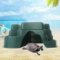 thumbnail image 6 of Walbest 1 Pack Turtle Platform, Reptile Shelter with Feeder Trough Pet Climbing Toys Lizard Hideout Platform for Bearded Dragon Tortoise, 6 of 7