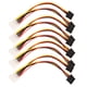 thumbnail image 2 of Cable 5 uds 4 pines IDE macho a doble SATA Y divisor hembra HDD Cable adaptador de corriente, 2 of 5