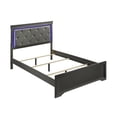 thumbnail image 3 of Blaze Modern Style Queen 5PC bedroom set made with Wood & LED Headboard in Gray, 3 of 19