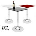 thumbnail image 4 of Modern Home Zeta Contemporary Adjustable Height 24" Bar Table (Black), 4 of 5
