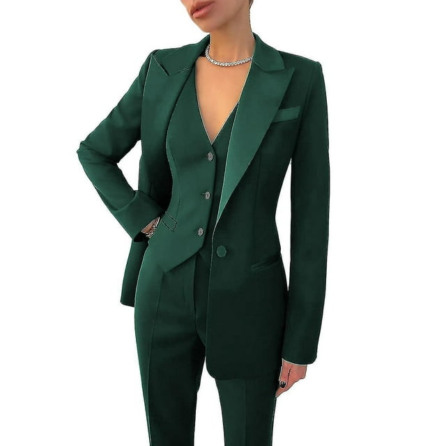 Womens Suit 3-piece Business Formal Work-d